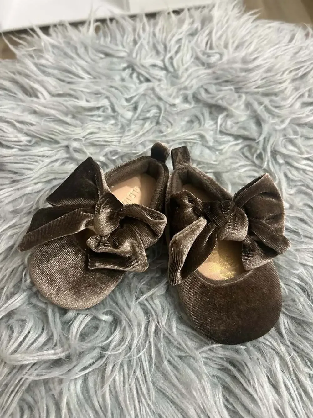 Old Navy Baby Velvet Bow Ballet Flats
